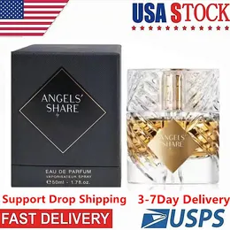 50ml Kilian Angels' Share Cologne Women Perfume Fragrance In Stock Eau De Parfum Top Quality Spray Fast Ship Intense 1.7Fl OZ