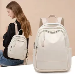 School Bags Waterproof Backpack for Women Bags Female School Bags Fashion Ladies Girls Travel Backpack Solid Color Women Shoulder Backpacks 230727