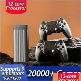 Przenośne gracze Game Console H9 Retro Video Box 12-rdzenia obsługuje 9 ematorów 20000 gier dla PSP PS1 N64 Resolution 1920x12 Dhcmu