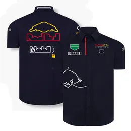 2022 New F1 Team Racing Suit Men's Short Sleeed Lys Proom Shirt Shirt Shirt Custom Offize320N