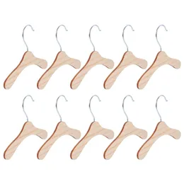 10st Dog Clothes Rack Hanger Home Pet Costume Silver Wood Color 220113302W