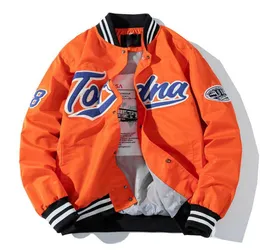 Men's Jackets Unisex Fashion Hip Varsity Baseball Jacket Spring Autumn Coat Outerwear S-XXL