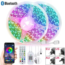 DC12V LED -remsljus 5050 RGB String Light Diode Flexibelt band IR/Bluetooth/WiFi Voice Control Alexa Google Home