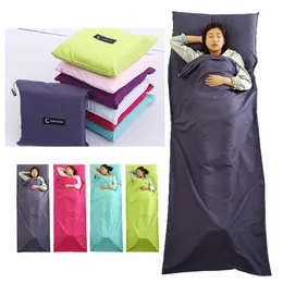 Sacos de dormir ultraleve saco portátil acampamento ao ar livre caminhadas el único forro dobrável viagem leve envelope cama 75 210 cm 230726