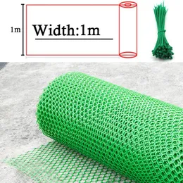 Supports Width 1m Green Garden Fence Safety Netting Plastic Leakproof Mesh Children Stairs Safety Nets Cat Pet Balcony Antifalling Net