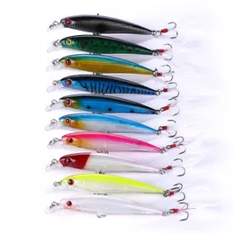 Przynęty Przynęty 100pcs Bass Pike Fishing Przynęta 7.2G 9 cm Minnow Wobbler