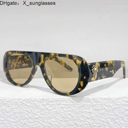 Women Sunglasses PERI011 Designer mens women fashion Sun glasses Size 55 18 145 oval frame with golden palm tree and original box RDVZ