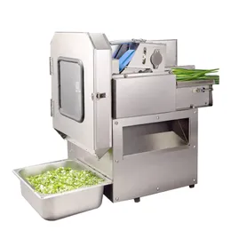 ステンレス鋼の野菜切断機カフェテリアシェフガーリックモスネクタセロリジャガイモの大根スライスカッティングマシン