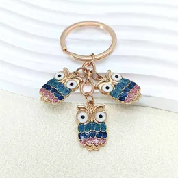 Cute Keychain Owl Key Ring Night Owl Key Chains Animal Gifts for Women Handbag Accessorie Car Keys Handmade Jewelry