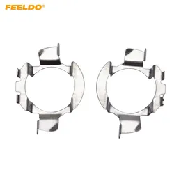 FEELDO 2x Car Headlight H7 Halogen to LED Base Adaptor Holder For BMW X5 Audi A4L VW Nissan Qashqai Benz Clip Bulb Sockets #5536286U