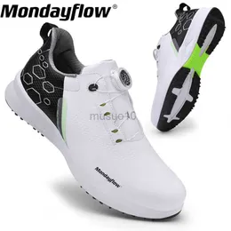 Otros productos de golf MondayFlow Zapatos de golf para hombre Zapatos de golf de cuero genuino para hombres Los golfistas al aire libre usan zapatillas de deporte ligeras para caminar Hombre HKD230727