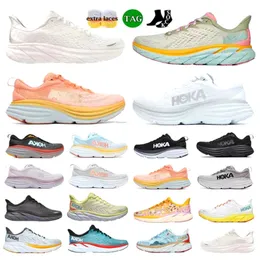 Hokas Shoes Hoka One Running Shoes Clifton 8 9 Bondi 8 9 Men Low Top Mesh Trainers Sports Sneakersサイズ36-45 08