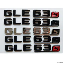 Chrom schwarze Buchstaben Nummer Kofferraum Abzeichen Embleme Emblem Abzeichen Aufkleber für Mercedes Benz W166 C292 SUV GLE63s GLE63 S AMG241O302M