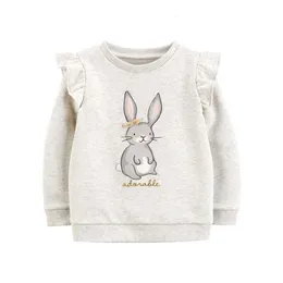 Hoodies Sweatshirts Jumping Meters Ankomst Bunny For Girls Autumn Spring Clothes Cotton Children's Selling Sport Shirts 230726