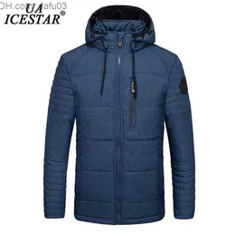 Herren Daunenparkas UAICESTAR Winterjacke Herren Parka Mantel Dicke warme Kapuzenjacken Herren Marke Mode lässig winddicht Reißverschlusstasche Herren Mäntel 201127 Z230727