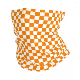 Scarves Ut Knoxville End Zone Checkered Bandana Neck Cover Football Balaclavas Magic Scarf Multi-use Cycling RunningAdult Breathable