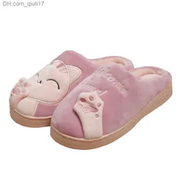 Tofflor Dropshipping Women's Winter Home Slippers Cartoon Cat Shoes Soft Winter Warm House Slippers Indoor Par YYJ220 Z230727