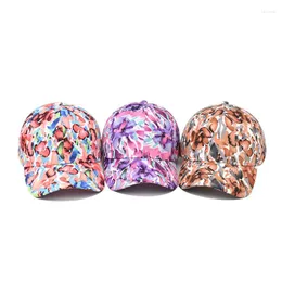 ボールキャップVacigoden Cotton Fashion Tie Dye Baseball Cap Women Personality Gradient Color Peaked Men Outdoor Sports Sun Protection Hat