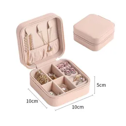 Arts And Crafts Jewelry Pouches 2022 Portable Box Organizer Display Travel Case Boxes Button Leather Storage Zipper Jewelers Joyero Dr Dhuis