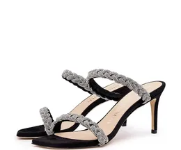 Sandales à la mode ADDISON SANDAL Sandales tissées en diamant Le dernier style Confortable Doux Hommes et Femmes Fête Mariage euro 35-41