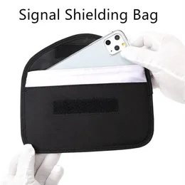 Premium faraday kutusu araba anahtar kasa çantası RFID Kilit Çift Katman Anti-Magnetik Radyasyon Koruma Cep Telefonu Depolama Çantaları235U