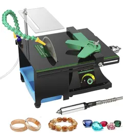 Joiners Upgraded Jewelry Polishing Buffer Hine Bench Lathe Rock Polisher Adjustable Mini Multi Purpose Home for Gem Metal Woodworking