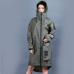 Raincoats Raincoat Women Men Ladies Rain Coat Poncho Respirável Longo Portátil Impermeável Jaqueta Rainwear 230727