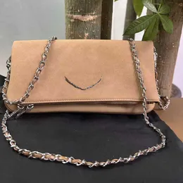 Za dekorerade vingar messenger väska v damer axelväskor feminin hårbotten påse crossbody womens chain designer handväska