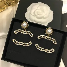Luksusowe kolczyki marka kolczyki kolczyki stadnina perłowe kolczyki zaręczynowe na damskie prezenty dla kobiet akcesoria biżuterii
