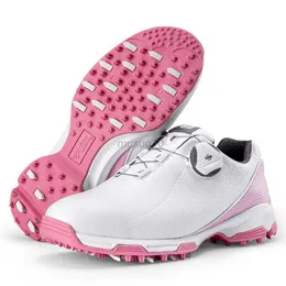 Inne produkty golfowe PGM 2023 Wodoodporna mikrofibra Mikrofibra Szybkie koronkowe buty golfowe chłopcy i dziewczęta oddychające, spiczaste trampki HKD230727