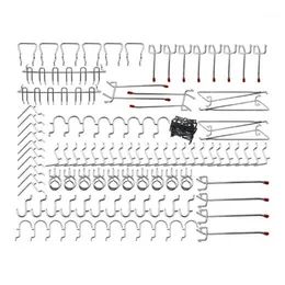 Hooks & Rails Pegboard Assortment - 102Pcs Peg Hook Organization1293L