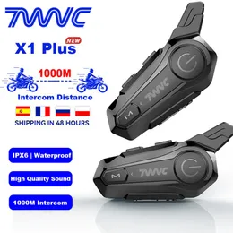 2sets Motor Helment Intercom BT V5 0 دراجة نارية اللاسلكية سماعات الرأس Interphone مكبر صوت Bluetooth welleme talkie2880