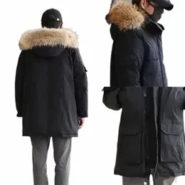2023男性冬のジャケットパーカージャセンシャケターズアウターウルフファーフード