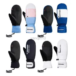 Skidhandskar män kvinnor vinter varma skidhandskar snowboard bergsklättring mitten vindtät unisex snöhandskar med anti-förlorad utrustning hkd230727