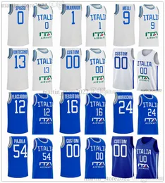 2023 Italy Basketball Jerseys 13 Simone Fontecchio Nicolo Melli Luca Severini Marco Spissu Nico Mannion Flaccadori Tessitori Bortolani Moraschini Casarin Caruso