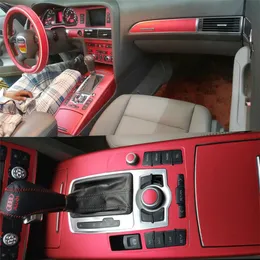 W przypadku Audi A6 C6 2005-2011 Stylowanie CAR 3D 5D Wewnętrzne środkowe konsola węglowe Konsola Kolorowa Kolor Melding Naklejka Naklejka Naklejka 257L