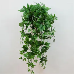 Decorative Flowers Simulated Wall Hanging Leaf Vine Green Maple Ivy Chlorophytum Comosum Apple 11 Creepers