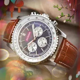 Big Dial Navtimer Men Noe-Mechanical Quartz Watch Limited Edition Sports Sports Męskie zegarki skórzany pasek Automatyczny zegarek to2086