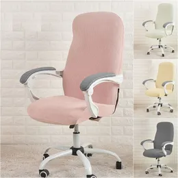 Chair Covers Office Desk Chair Cover Jacquard Study Computer Chair Covers Elastic Water Repellent Spandex Funda Silla Escritorio Slipcovers 230727