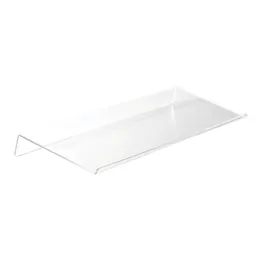 Hooks Rails Acrylic Tilted Computer Keyboard Holder Clear Stand för Easy Ergonomic Typing Office Desk Home School264i