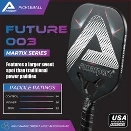 スカッシュラケットAmasport Matrix Pickleball Paddle Edgeless Widebody Shapes Duraedge 13mm PP Core 230727