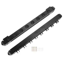 Billiard wskazówek Rack Rybus Pieczelniki bieguna basenowe stojaki na półkę Multihole bilardowy metalowy organizer Stick Mount 230726