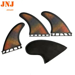Kayak Aksesuarları JNJ Future Surfboard Fins MF Medium G5 Fiberglas ve Petek 230726