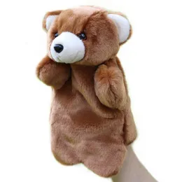 Puppets Hand Puppet Bear Animal Plush Toys Baby Education Hand Puppets Story Preteny Playing Dolls For Kids Children Gifts 230726