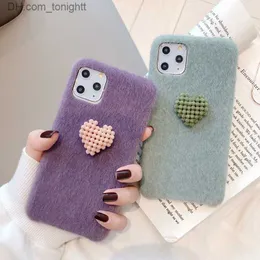 Cell Phone Cases Love plush mobile phone case for 11 protective cover mate30 mobile phone case dhl free Z230728