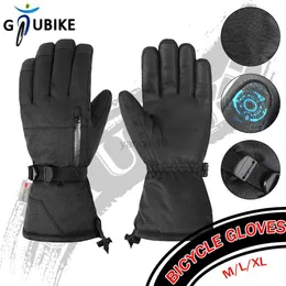 Ski Gloves GTUBIKE Outdoor Ski Gloves Men Women Warmth Waterproof Touch Screen Snowboard Thermal Snowmobile Bicycle Running Snow Gloves HKD230727