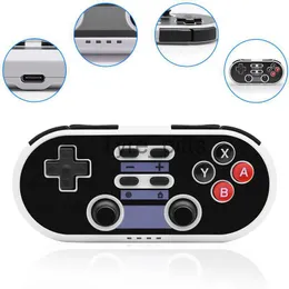 Kontrolery gier Joysticks Nowe bezprzewodowe gamepad Mini Retro Bluetooth kompatybilny z grę Joystick Remote Control na PS3/smartfon na tablet PC Smart TV Box x0727