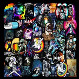 Auto Stickers Space Astronaut DIY Sticker för affischer Graffiti Skateboard Snowboard Laptop Bagage Motorcykelcykel Hem DECAL249H