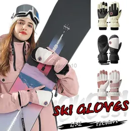 Ski Gloves KoKossi Winter Warm Ski Gloves Waterproof Windproof Thermal Fleece Skiing Snowboard Snow Sports Screen Touch Gloves Unisex HKD230727