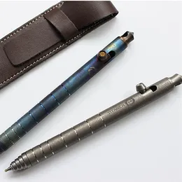 Bolígrafo táctico con perno de aleación de titanio EDC, bolígrafo de firma de negocios para escribir, bolígrafo defensivo para exteriores, ventana rota múltiple, herramientas 295R